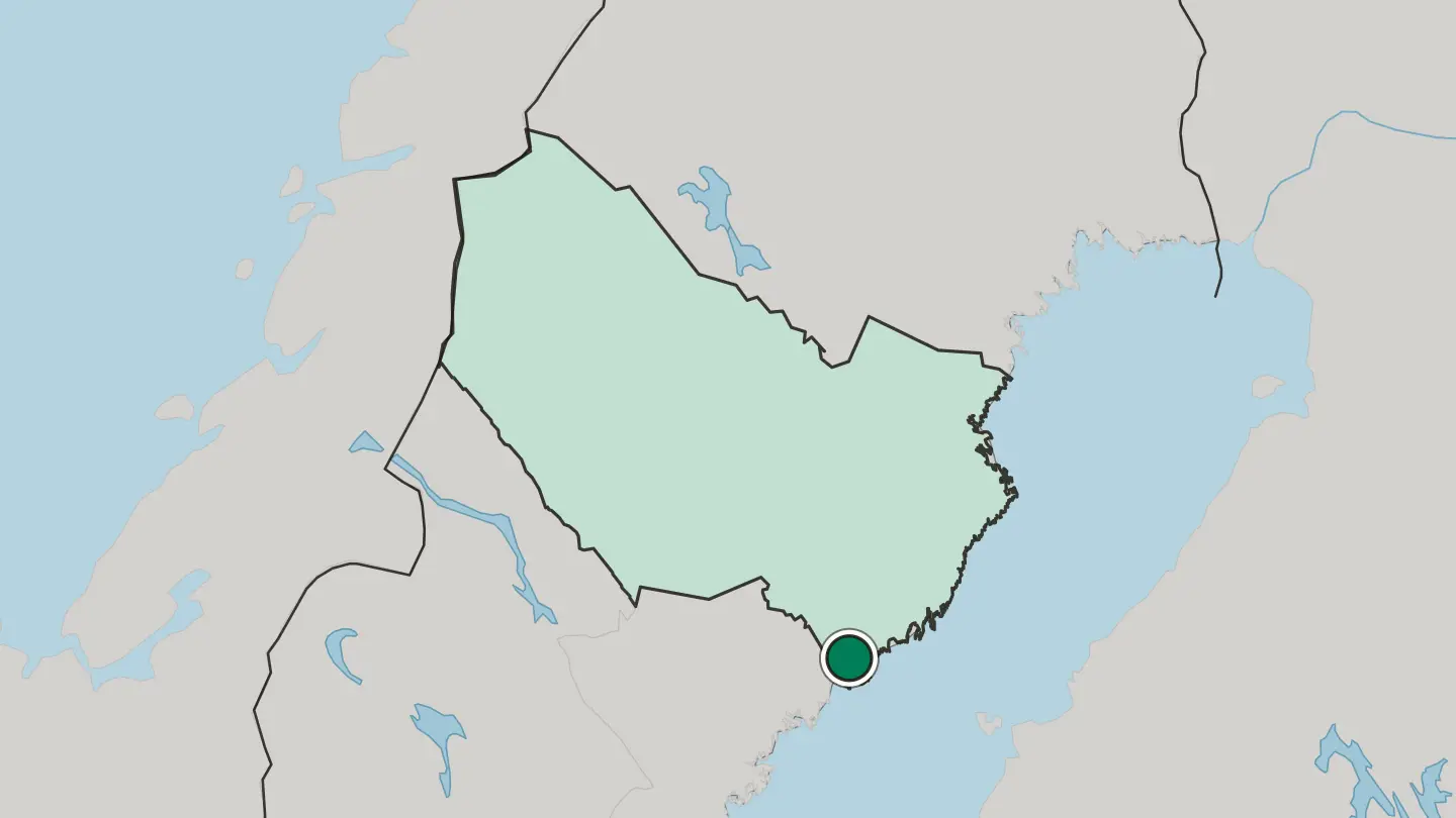 Map of Nordmaling in Sweden