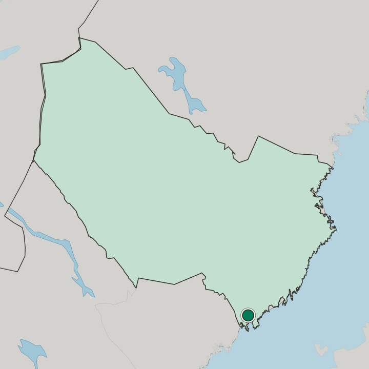Map showing Nordmaling — In Västerbotten County