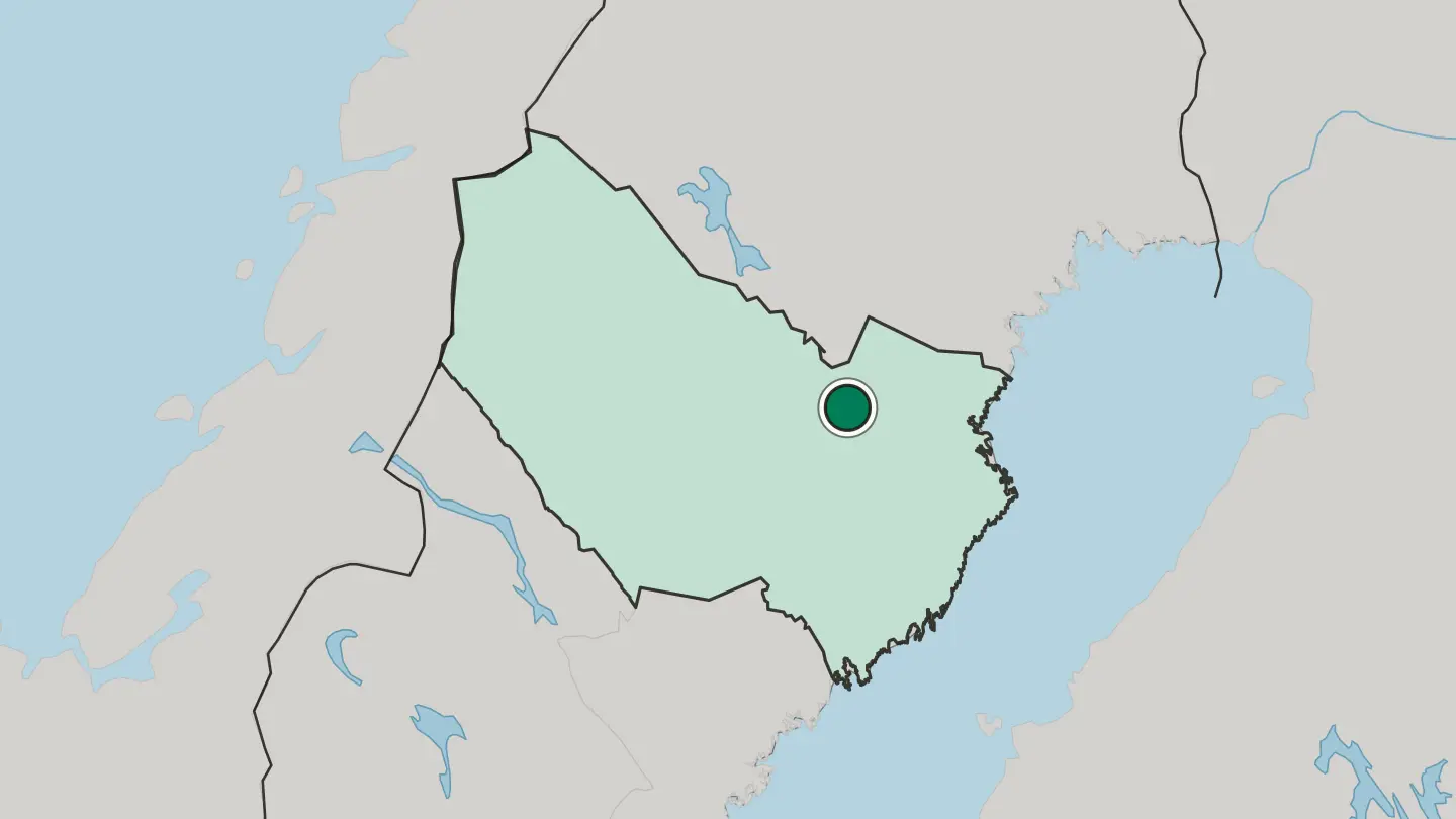 Map of Norsjö in Sweden