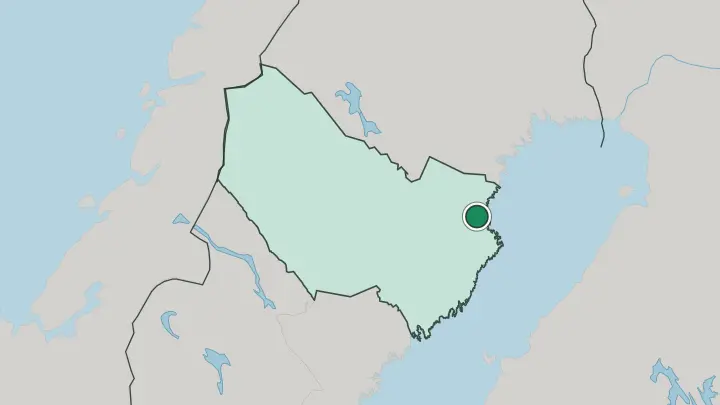 Map of Skellefteå in Sweden