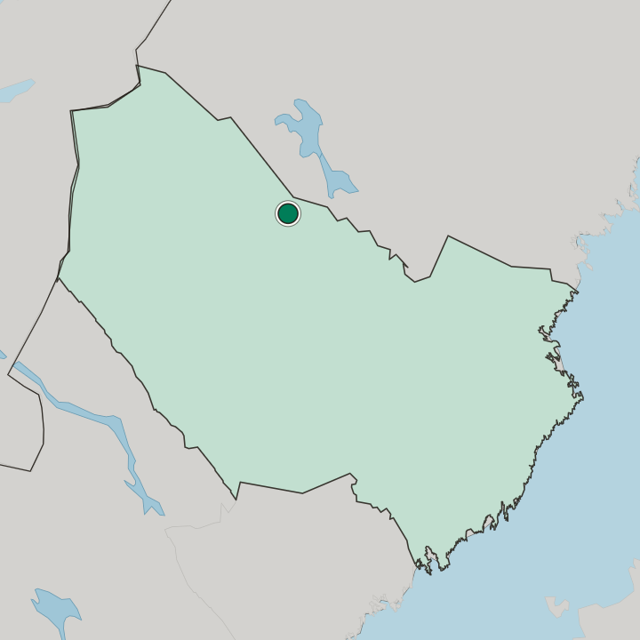 Map showing Sorsele — In Västerbotten County
