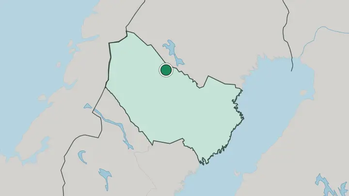 Map of Sorsele in Sweden