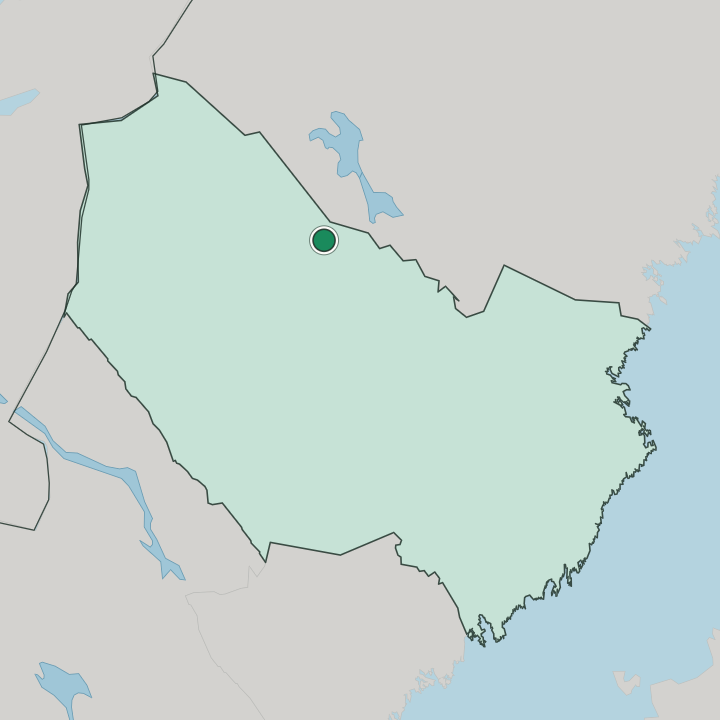 Map showing Sorsele — In Västerbotten County