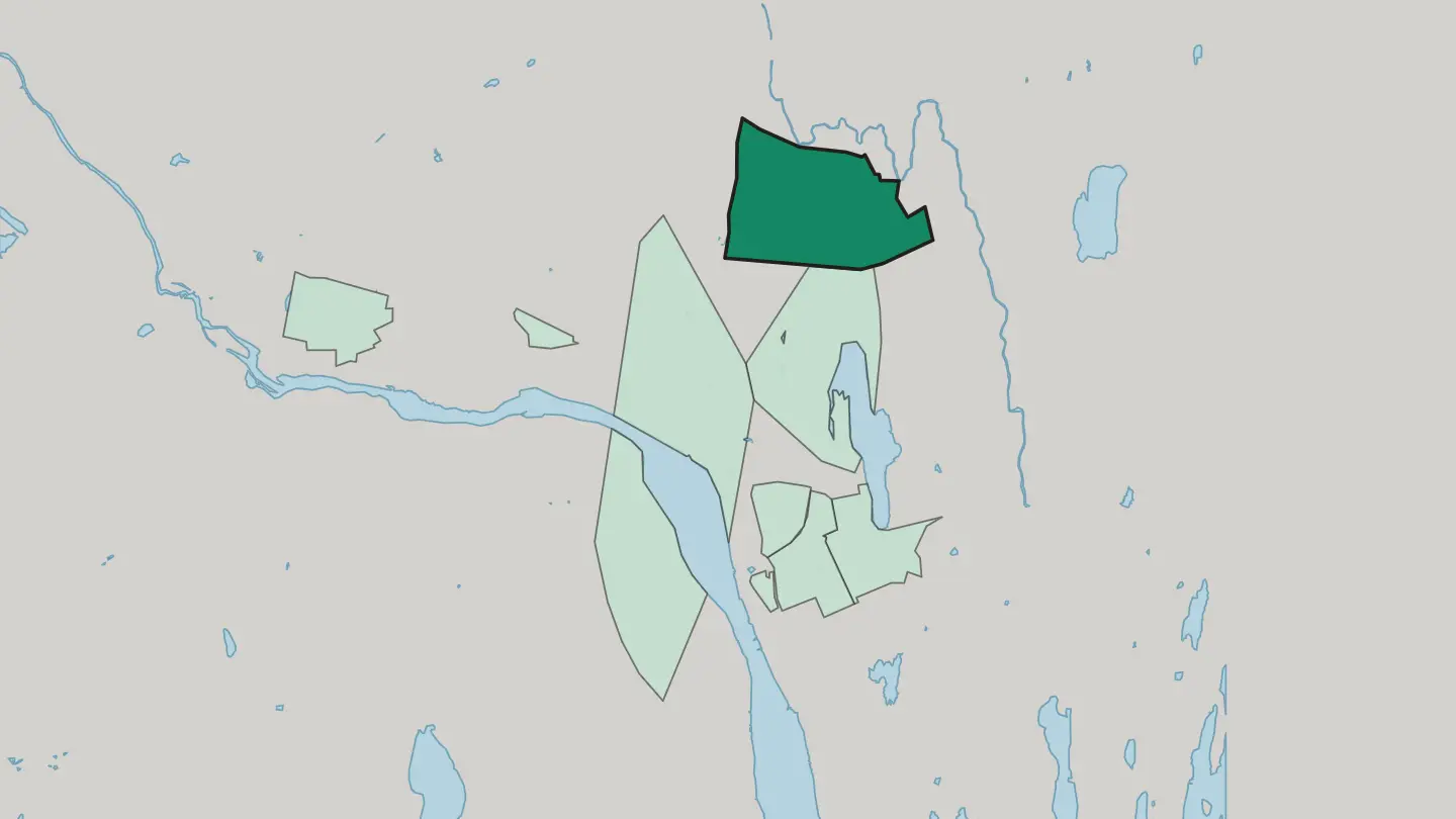 Map of Ersboda in Umeå