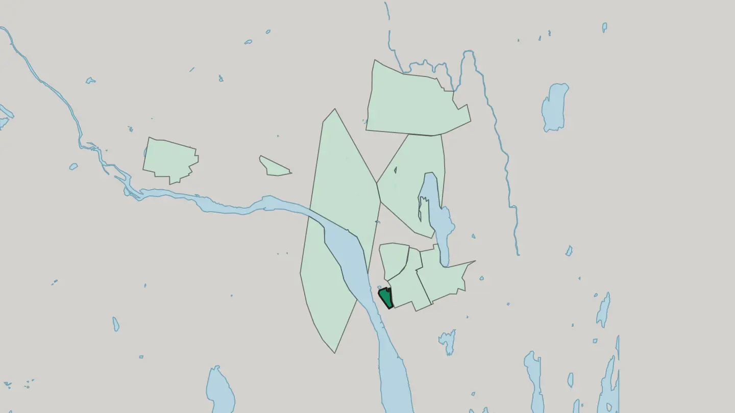 Map of Gimonäs in Umeå
