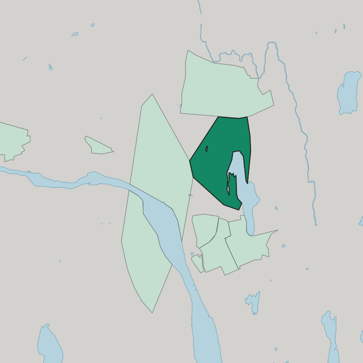Map showing Mariehem — In Umeå
