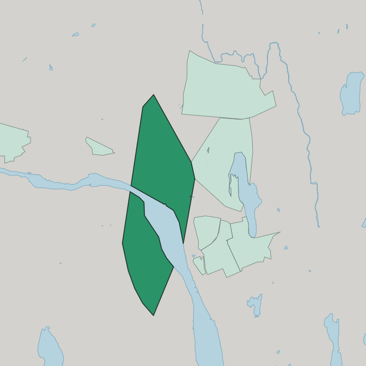 Map showing Öbacka — In Umeå