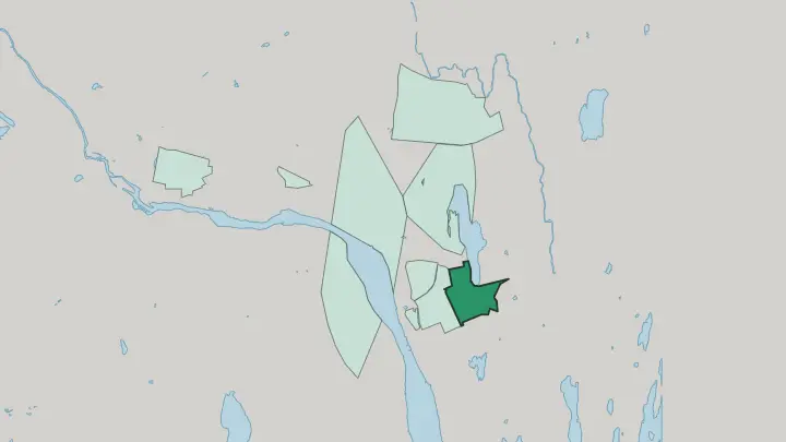 Map of Tomtebo in Umeå