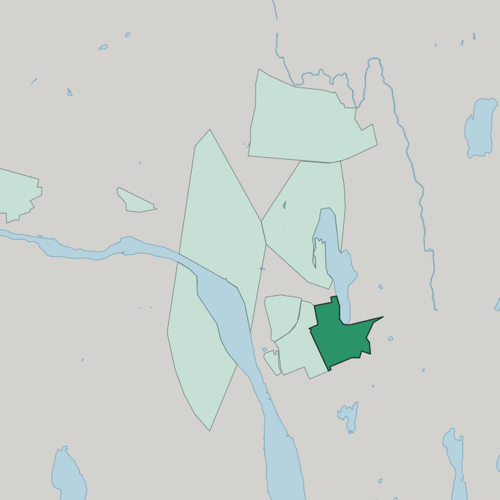 Map showing Tomtebo — In Umeå