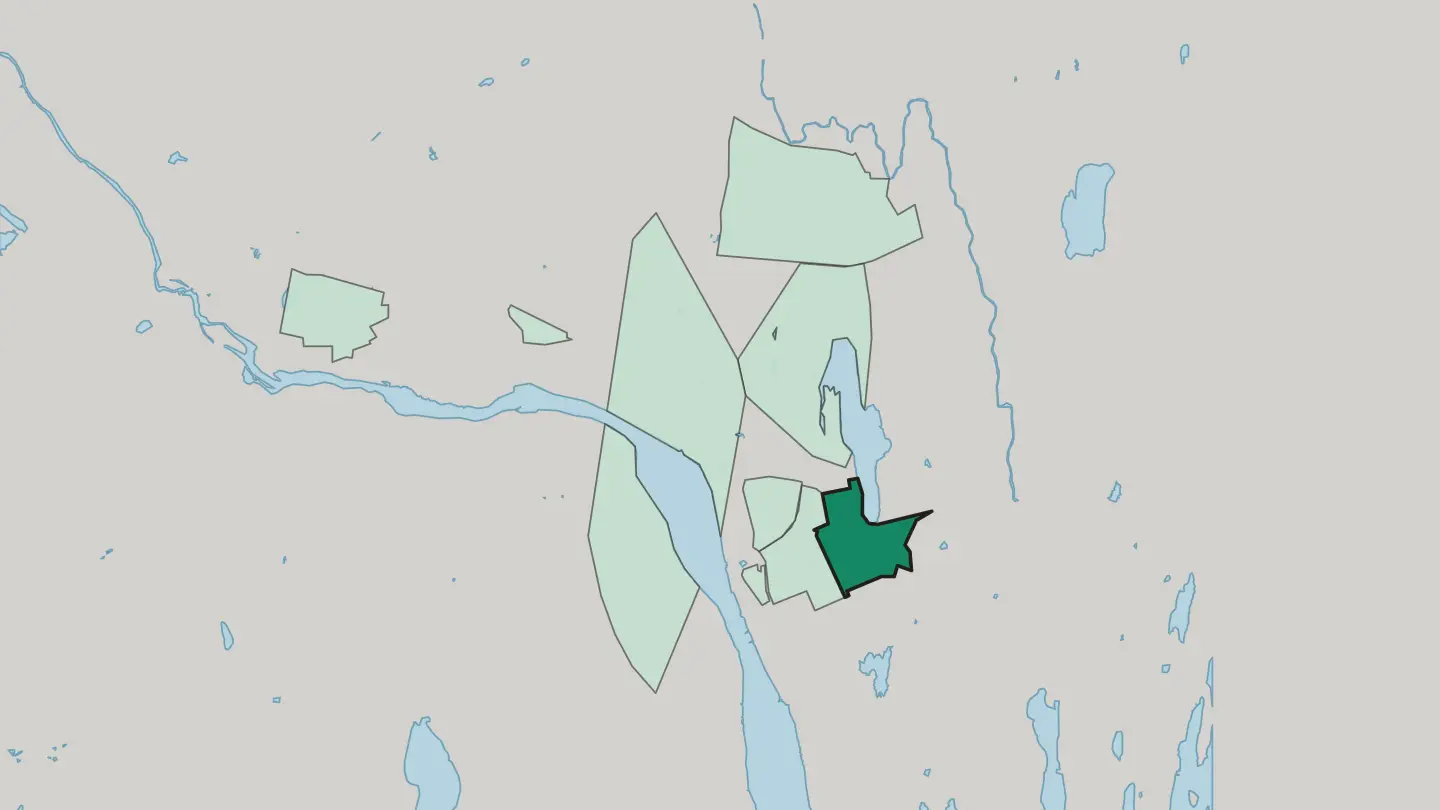 Map of Tomtebo in Umeå