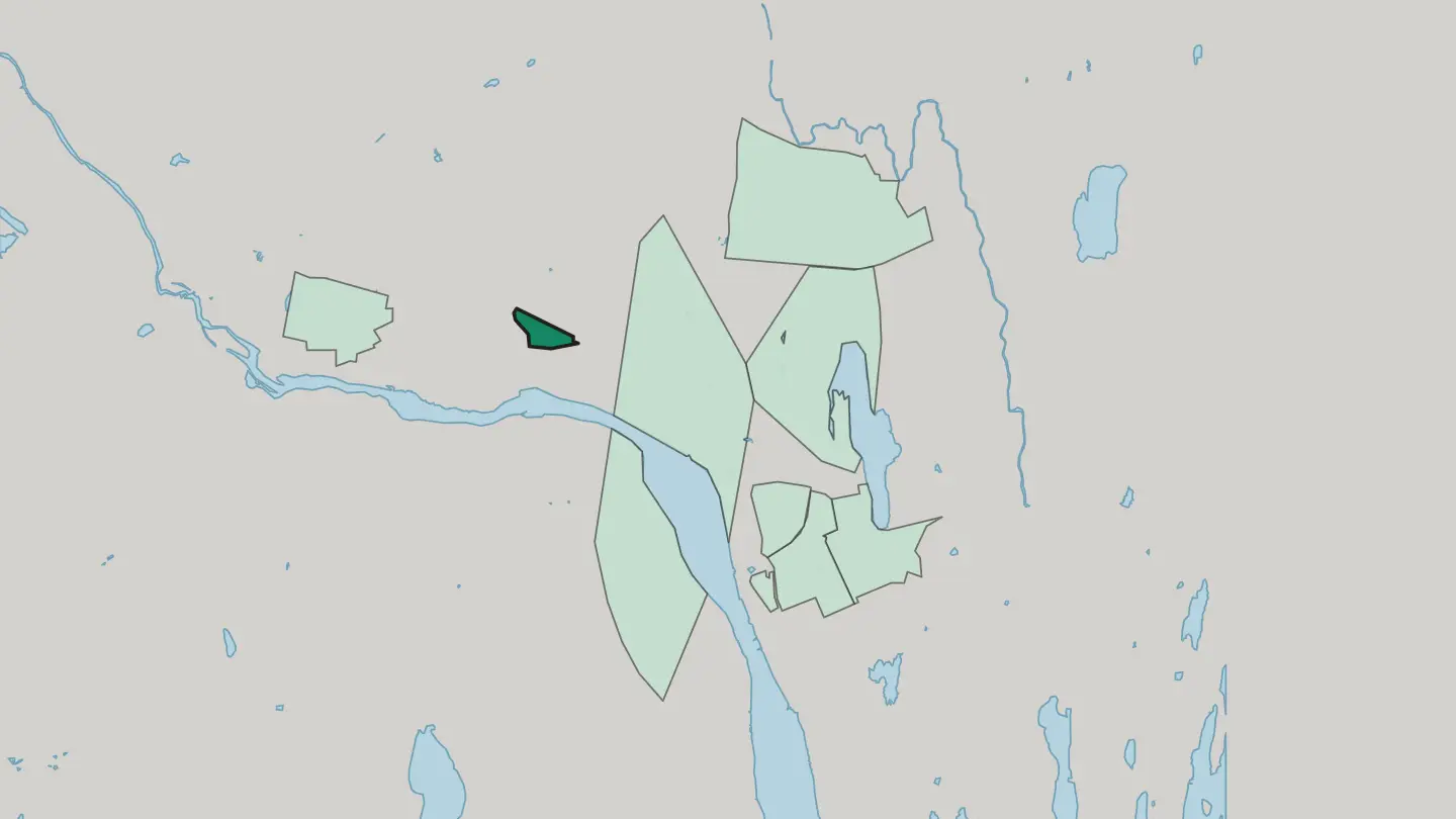 Map of Västerslätt in Umeå