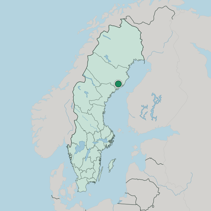 Map showing Vännäs — In Sweden