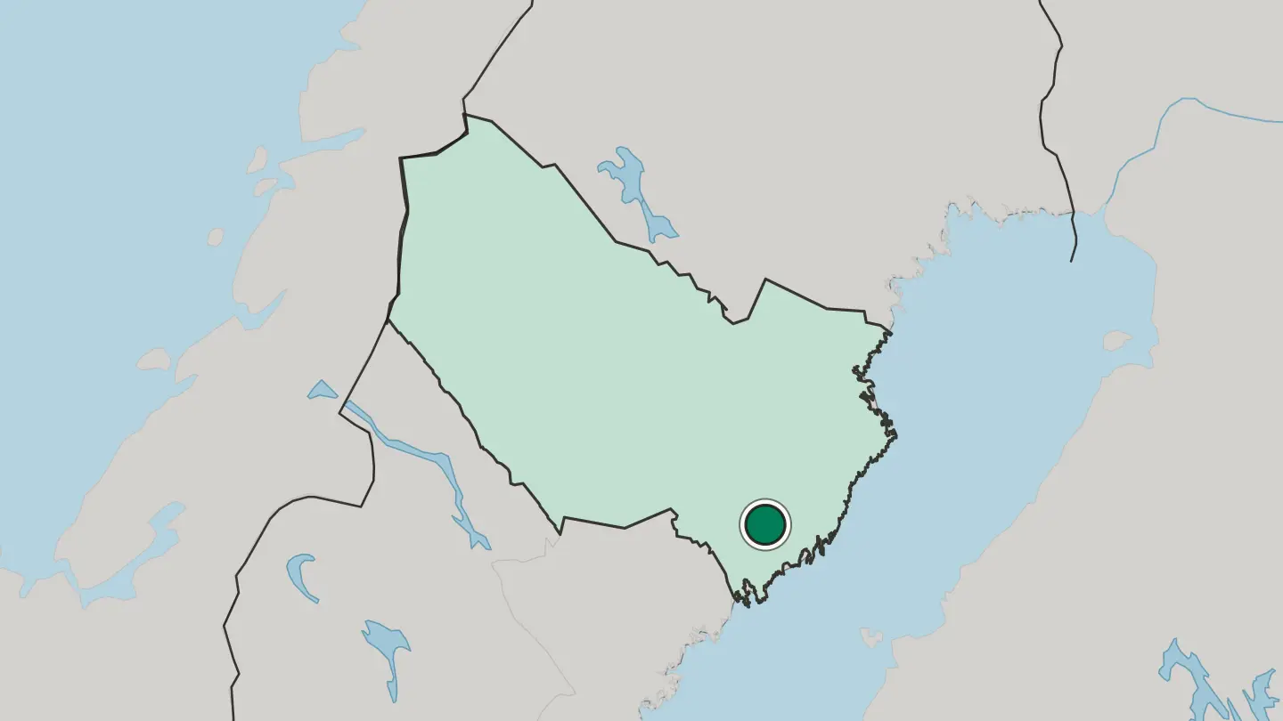 Map of Vännäs in Sweden