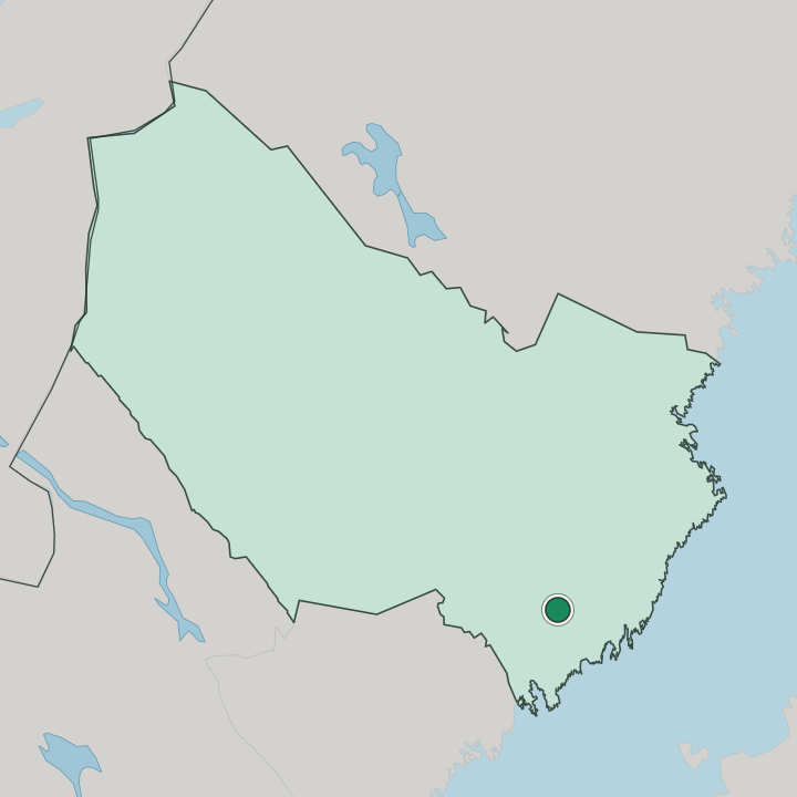 Map showing Vännäs — In Västerbotten County