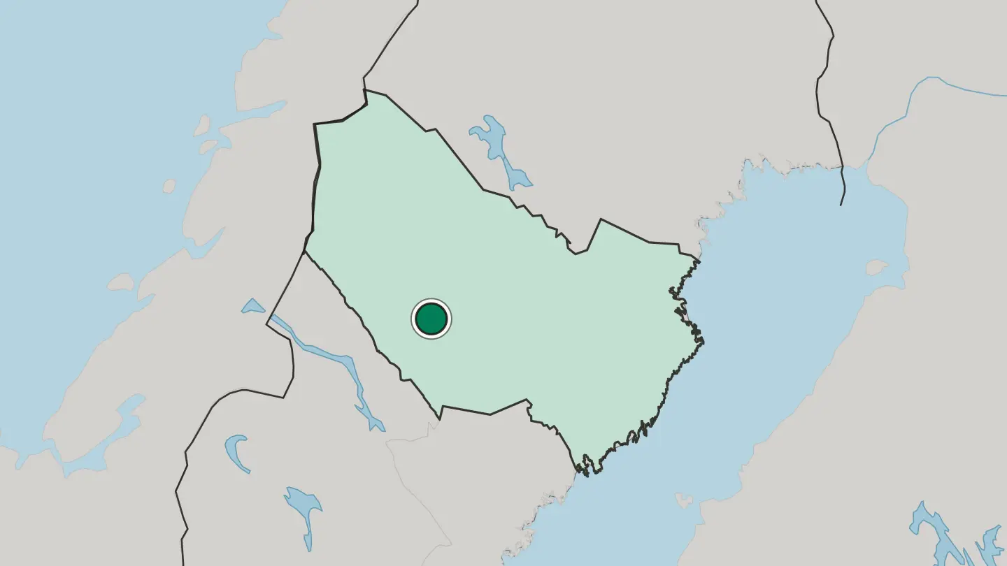 Map of Vilhelmina in Sweden