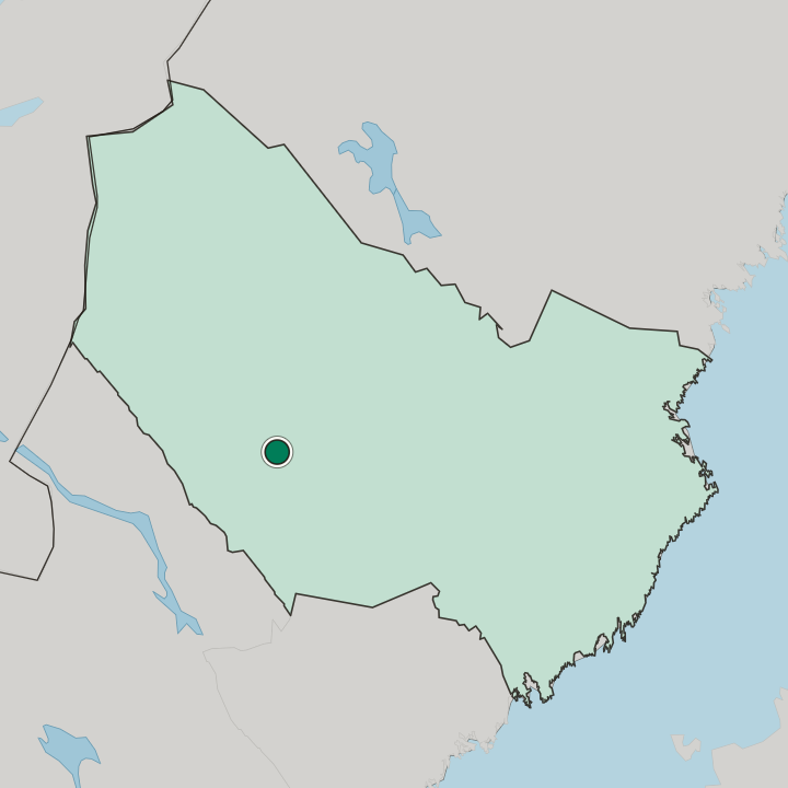 Map showing Vilhelmina — In Västerbotten County