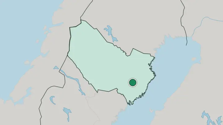Map of Vindeln in Sweden