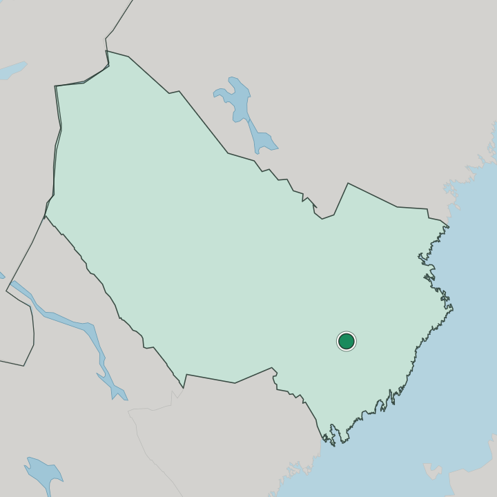 Map showing Vindeln — In Västerbotten County