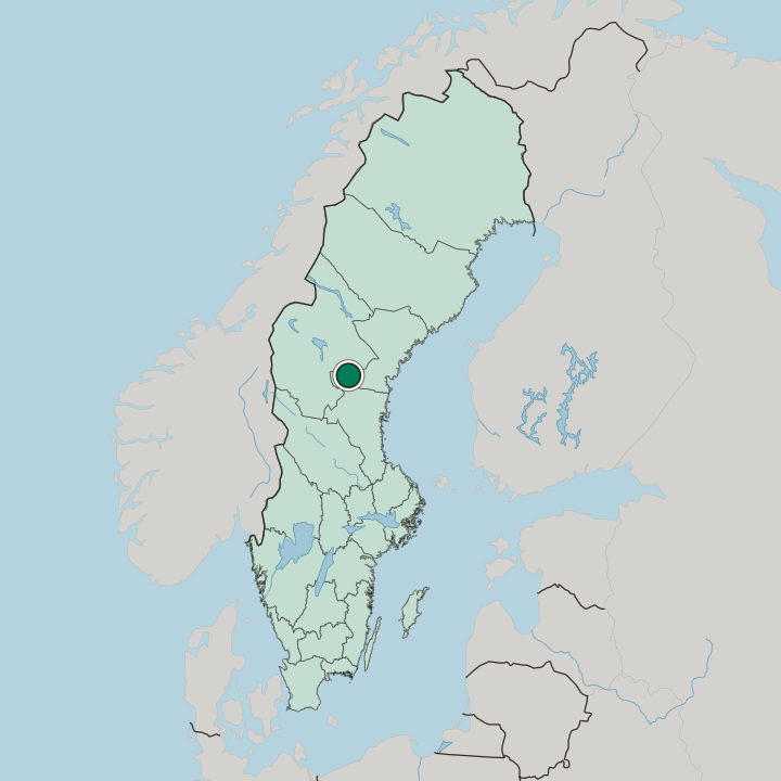 Map showing Ånge — In Sweden