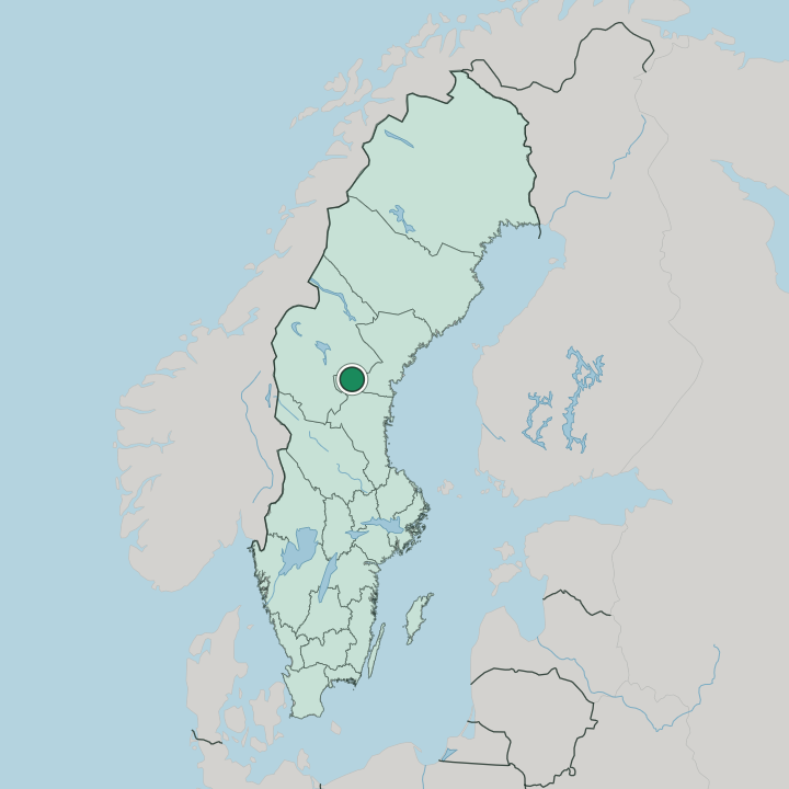 Map showing Ånge — In Sweden
