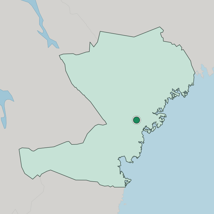 Map showing Kramfors — In Västernorrland County