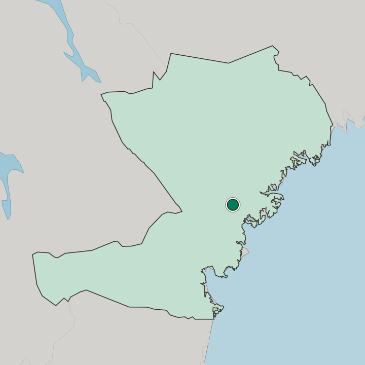 Map showing Kramfors — In Västernorrland County