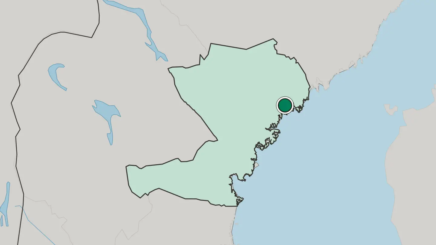 Map of Örnsköldsvik in Sweden