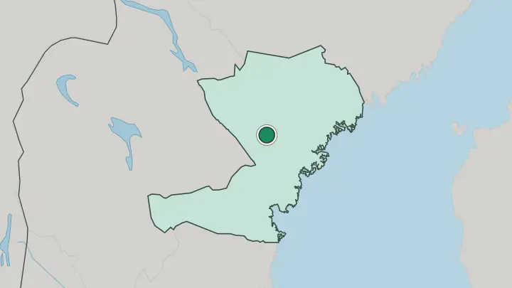 Map of Sollefteå in Sweden