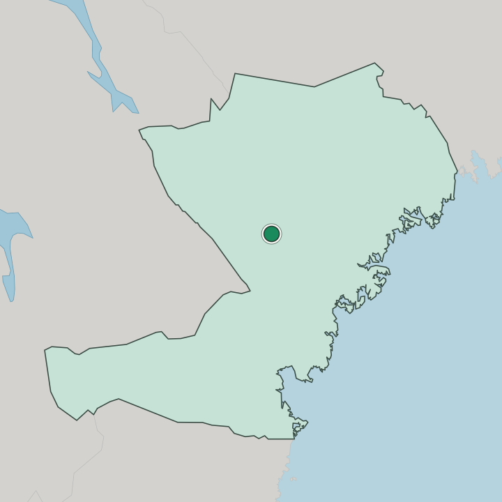 Map showing Sollefteå — In Västernorrland County