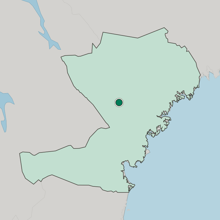 Map showing Sollefteå — In Västernorrland County