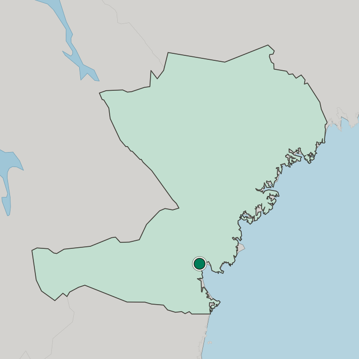 Map showing Timrå — In Västernorrland County