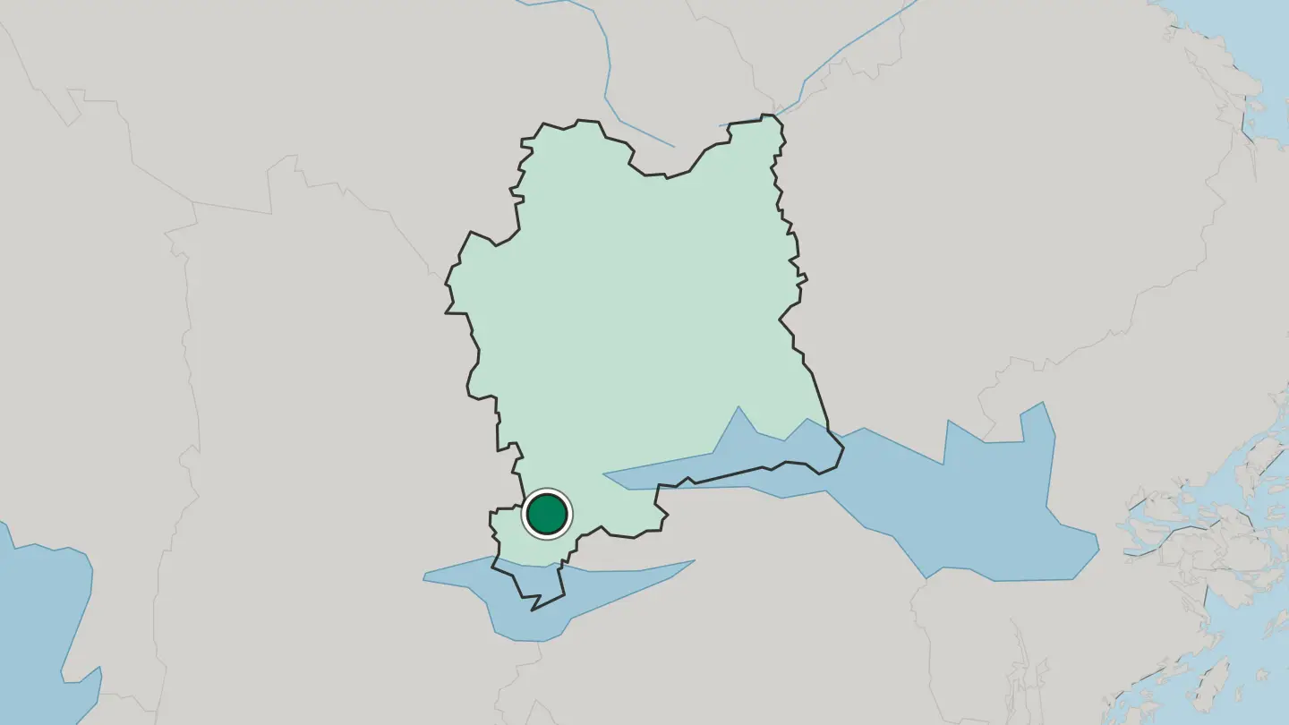 Map of Arboga in Sweden