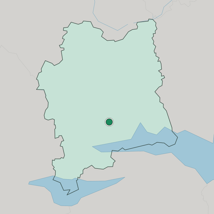 Map showing Hallstahammar — In Västmanland County