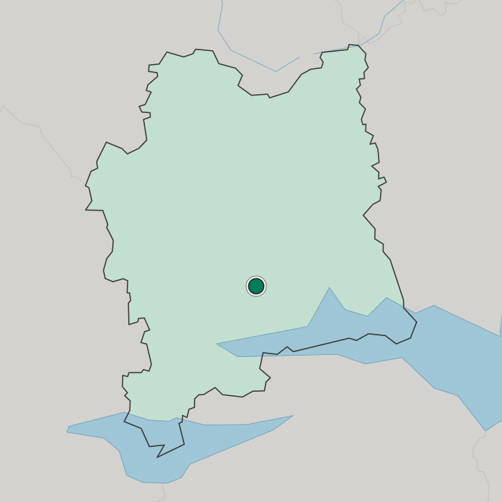 Map showing Hallstahammar — In Västmanland County