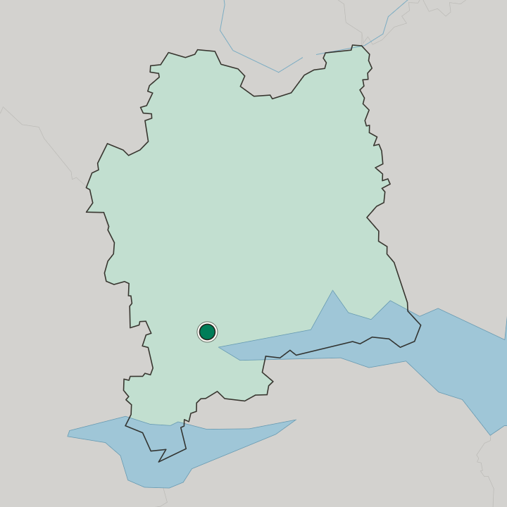 Map showing Köping — In Västmanland County
