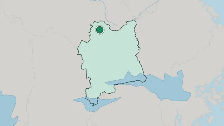 Map of Norberg in Sweden