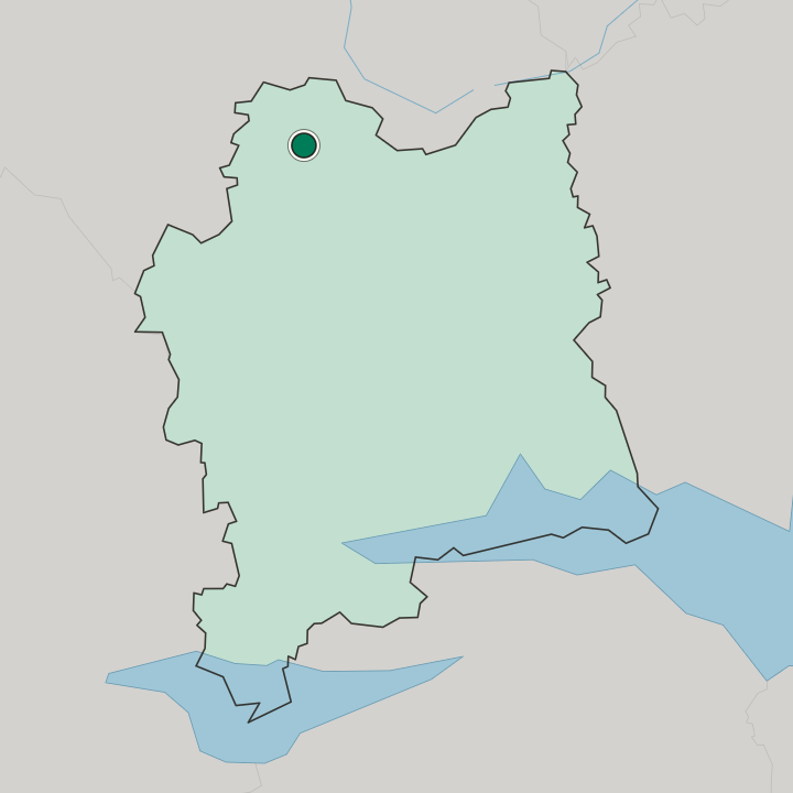 Map showing Norberg — In Västmanland County