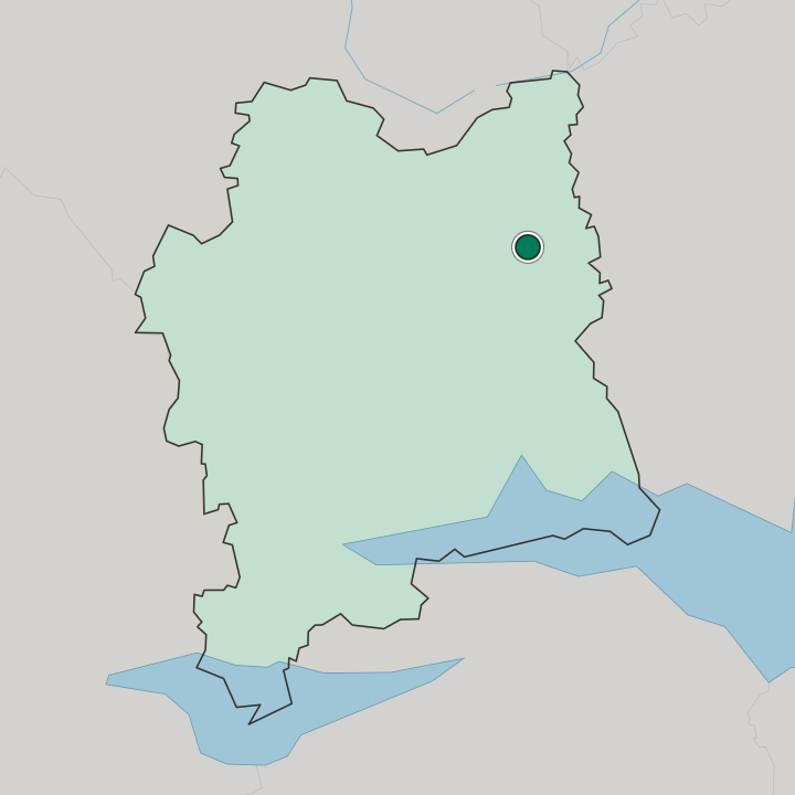 Map showing Sala — In Västmanland County