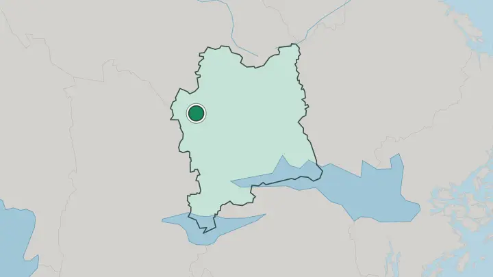 Map of Skinnskatteberg in Sweden