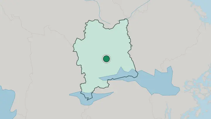Map of Surahammar in Sweden