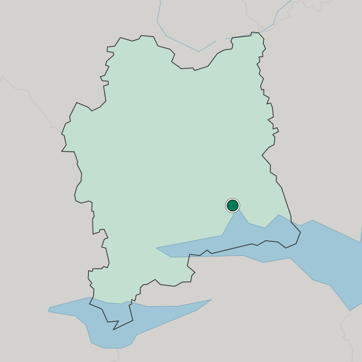 Map showing Västerås — In Västmanland County