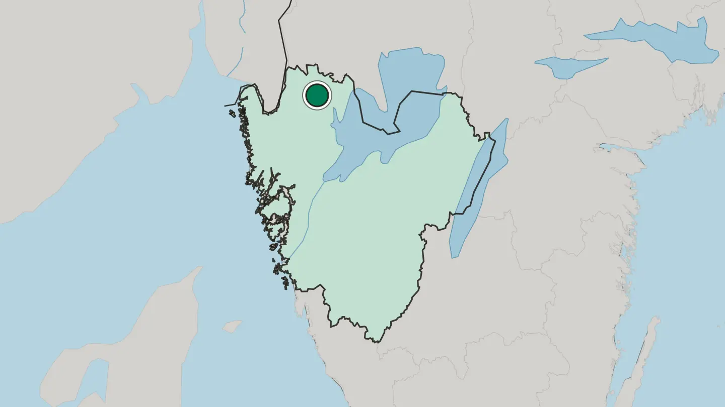 Map of Bengtsfors in Sweden