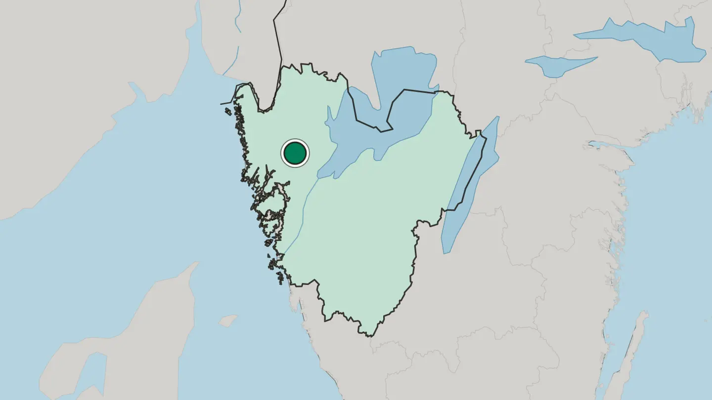 Map of Färgelanda in Sweden
