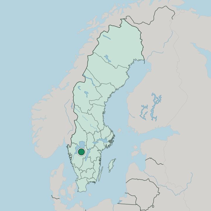 Map showing Götene — In Sweden