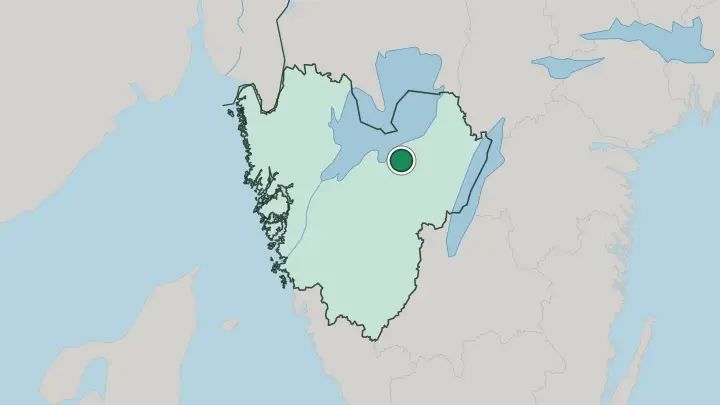 Map of Götene in Sweden