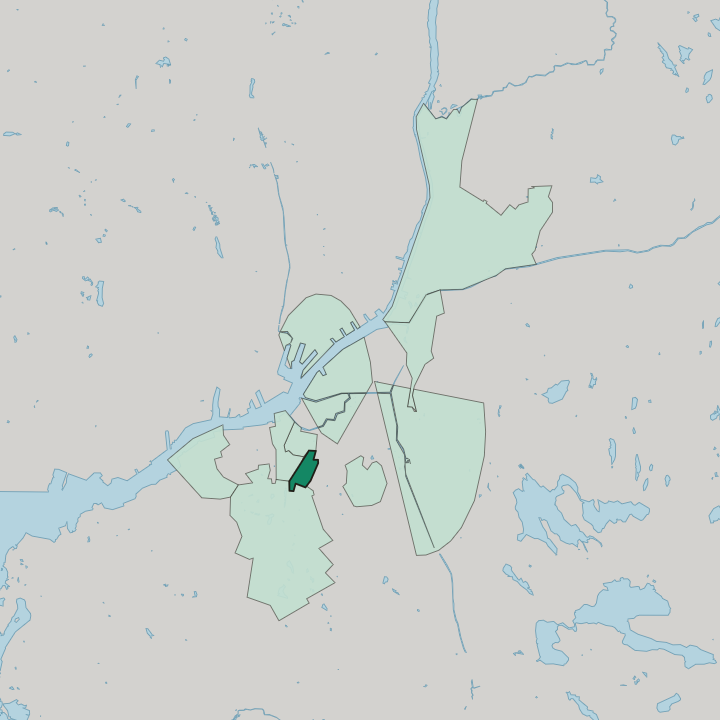 Map showing Annedal — In Gothenburg