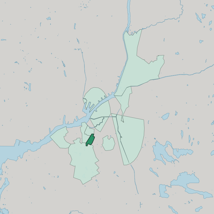 Map showing Annedal — In Gothenburg