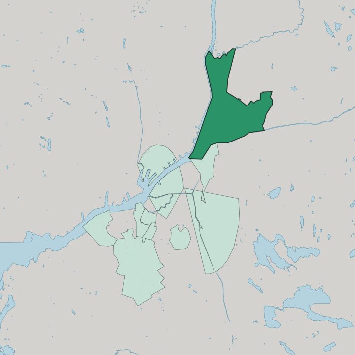 Map showing Gamlestaden — In Gothenburg