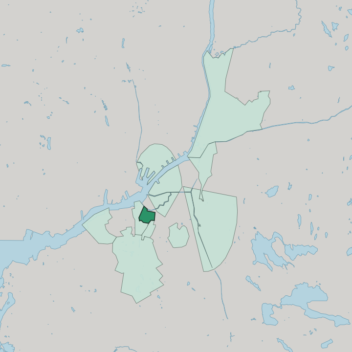 Map showing Haga — In Gothenburg