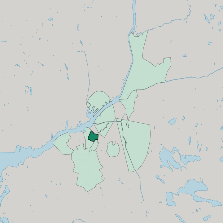 Map showing Haga — In Gothenburg